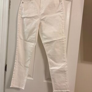 LOFT Women's Cream Ankle Jeans